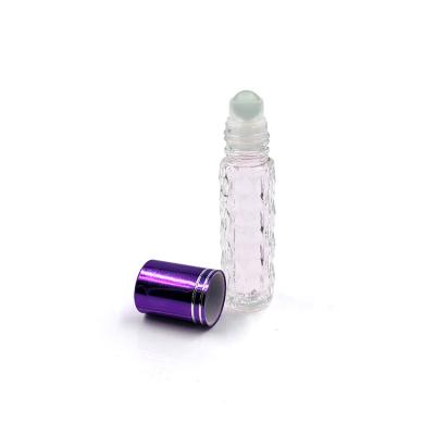 China Personal Care Products 6ml Essential Oil Roller Stocked Glass Perfume Bottle With Roll On Ball for sale