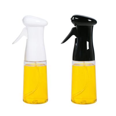 China Custom Food Kitchen 200ml Luxury Simple Clear Barbecue Spray Olive Oil Bottle Cooking Oil Glass Bottles For Barbecue for sale