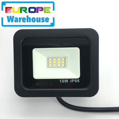 China Fast Delivery IP66 LED Warehouse Europe LANDSCAPE Flood Light Outdoor Stock Projector 10 W Watt CE EMC for sale