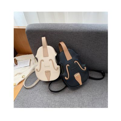 China New Fashion Violin Backpack Personality College Style Shoulder Cross - Body Bags for Retro Women Handbags and Purses Teenage Backpacks for sale