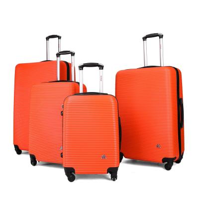 China ABS Factory Customize To Carry On 360 Degree ABS Trolley Luggage Suitcase Rolling Set 4pcs for sale