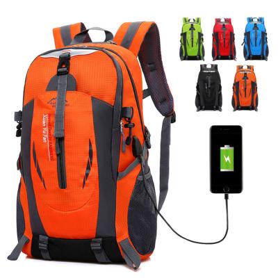 China With USB Mountaineering Climbing Camping Backpack Outdoor Travel Trekking Hiking Rucksack for sale