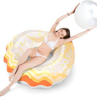 China Amazon Hot Sale Portable Summer Pool Lounge Water Party Pool Float Adult Inflatable Float Chair With Ball for sale