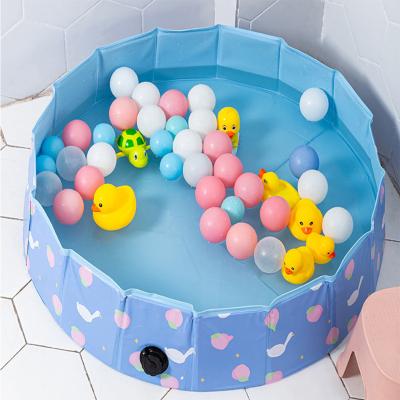 China Portable Collapsible Collapsible Dog Swimming Pool Children Folding Dog Swimming Pool for Small Dogs Child and Duck for Outdoor for sale