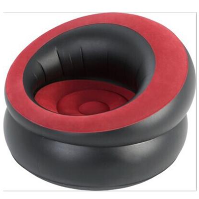 China Modern Foldable Round Inflatable Round Foldable Outdoor Luxury Leisure Furniture PVC Sofa Bed Sofa Bed Chair Lazy Seat for sale