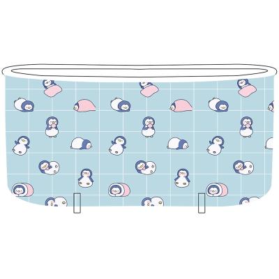 China Sustainable Portable Folding SPA Bath Tub Family Bathroom Separate Freestanding Soaking Bathtub For Adult for sale