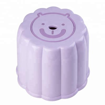 China stool home & Wholesale High Quality Cheap Round Plastic Cartoon Ottoman QIYUE Small Sneak for sale