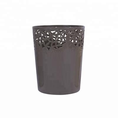 China Wholesale Home Office Use QIYUE Fashion Trash Plastic Stocked Cheap Garbage Bin for sale