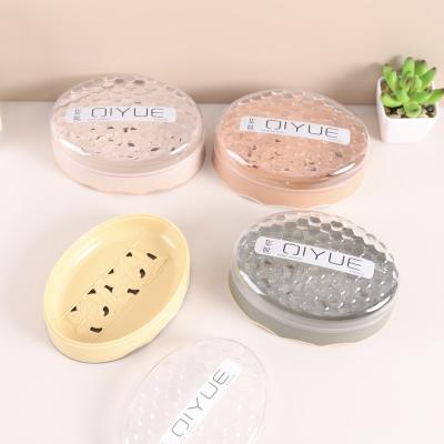 China QIYUE Disposable Crystal Shape Lid Soap Box Detachable in Bathroom for Easy Cleaning Flowing Soap for sale