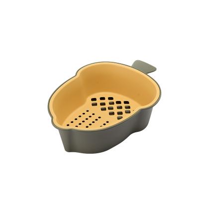 China Modern multi-functional drain basket for cleaning, draining and storing fruits and vegetables easy to place safe material for sale