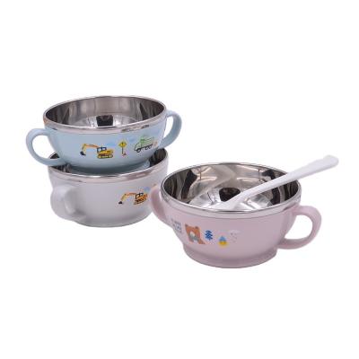 China 2022 Sustainable Wholesale Double Wall Plastic & PP Stainless Steel Bowls & &Pet Serving Bowls Stainless Steel Bowl for sale