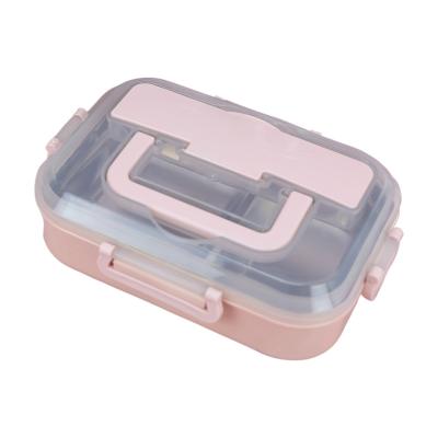 China QIYUE Eco-Friendly New Style Waterproof Plastic Food Bowl With Mobile Phone Holder for sale