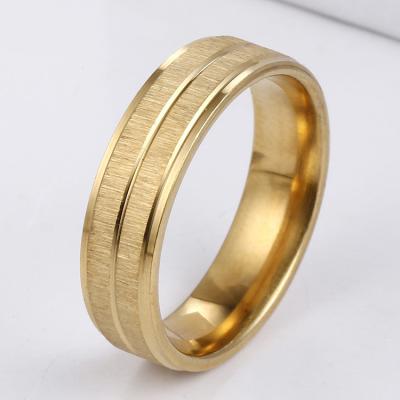 China CLASSIC 8MM Tungsten Rings For Men Gold Color Tungsten Jewelry for sale