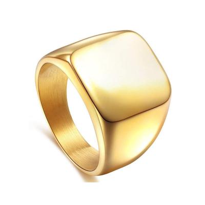 China High Polished Jewelry Fashion Ring Men's Casual/Sporty Ring Gold Plated Ring For for sale