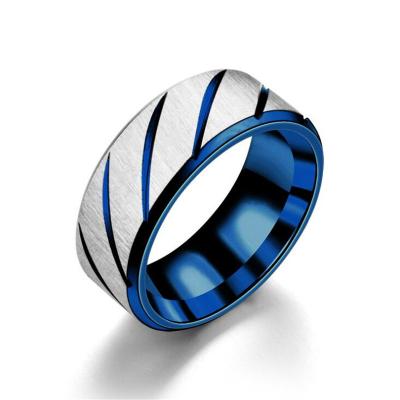 China Romantic 100% Titanium Rings For Men Three Race Trendy Wedding Rings Shape For Women Party Jewelry Wholesale for sale