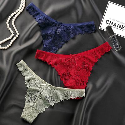 China Lace Thong Underwear Antibacterial Panties M L XL FX100 for sale