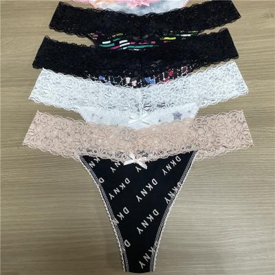 China S-XL Lace Cotton Thong Women Underwear Breathable Panties KH003 for sale