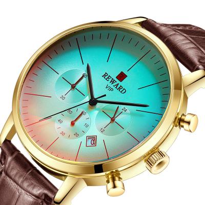 China New Arrival Mens Quartz Movement Automatic Date Wristwatches Fashion Casual Band Alloy Leather Case Auto Date for sale