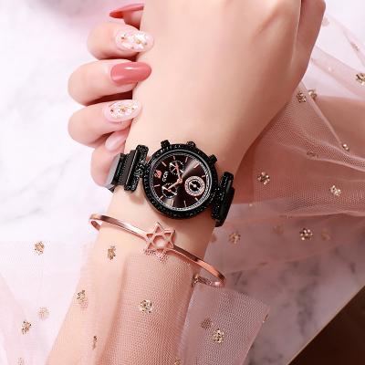 China Top Brand Water Resistant Women Watch Lady Fashion Quartz Watch New Rose Gold Wristwatch Diamond Watches for sale