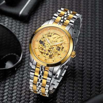 China 5ATM Water Resistant Steel Luxury Brand Mechanical Automatic Watch For Men for sale