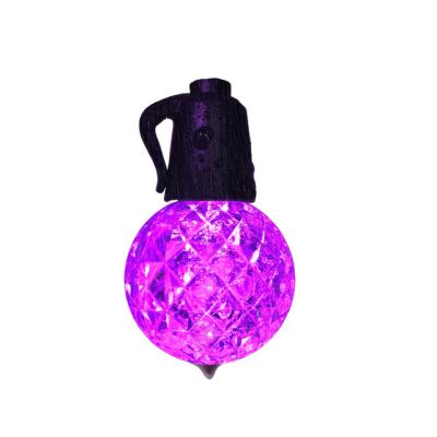 China Modern 20 Bulbs Crystal Ball Outdoor LED Christmas Tree Decoration String Lights Dimmable RGB Lights for sale