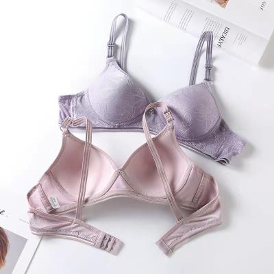 China QUICK DRY High Quality Triangle Cup Double Push Up Bra South America Women's D Cup Bra Size 42a Sexy Wireless Bra For Daily Wear for sale