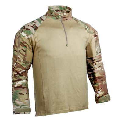 China High Quality Quantity Mens Viable 100 Polyester Cotton Men Shirt Army Green Camisas Turtle Neck Custom OEM Customized Tactical Uniforms for sale