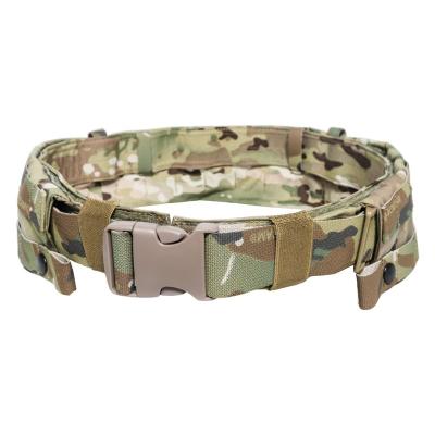 China Laser CUT Military Laser Cut Tactical Combat Belt Air Cobra Molle Metal Buckle Modular Belt OEM Customized Color Outdoor Molle Light Weight for sale