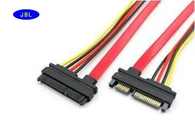 China Laptop 4 Pin / 7 Pin SATA Cable Wiring Harness With PVC Jacket / Bare Copper Wire for sale