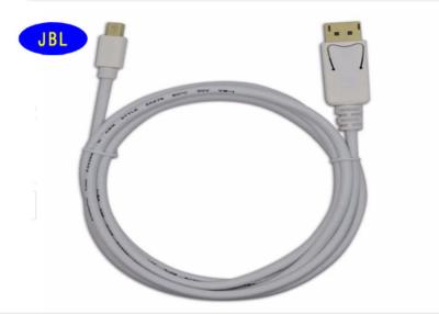 China 1.8m PVC Jacket DP To Mini DP Cable Male - Male 32 AWG Wire 12 Months Warranty for sale