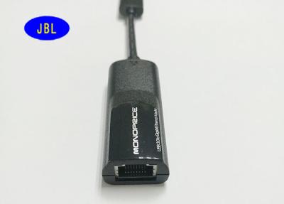 China Laptop 3.0 USB Cable USB 3.0 To RJ - 45 10g 100g 1000 Gigabit External Ethernet LAN Card Adapter for sale