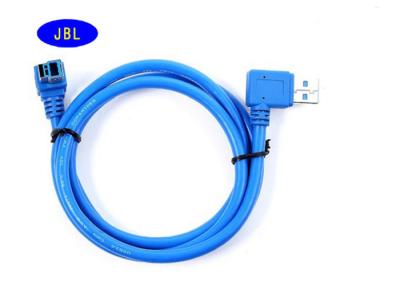 China Se dobla 90 el cable de impresora del ángulo USB 3,0 del grado un varón al alambre del AWG del varón 28 de B en venta