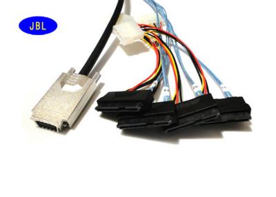 China 1M Mini SAS 26P SATA Extension Cable , High Speed SATA Cable For Server for sale