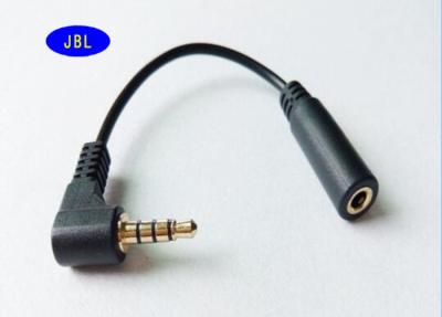 China 3.5 MM Microphone Extension Cable , Male To Female Audio Cable 0.5M Length for sale