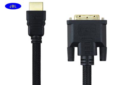 China OEM Twisted Pair Audio HDMI DVI Cable , DVI To HDMI Cord 5V Output for sale