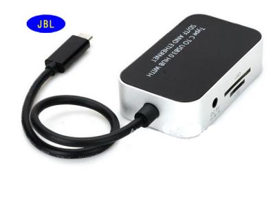 China USB 3.1 Type C Cable Network USB Hub Multi Functional With SD / TF ETHERNET for sale