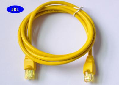 China Single Shielded Ethernet Network Cable CAT5e Patch Cord With HDPE Insulation for sale