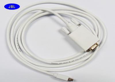 China High Resolution White DP To Mini DP Cable , Mini Displayport Extension Cable for sale