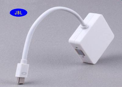 China 3 In 1 Mini DP To VGA DVI Adapter Cable 1080p Durable RoHS UL Standard for sale