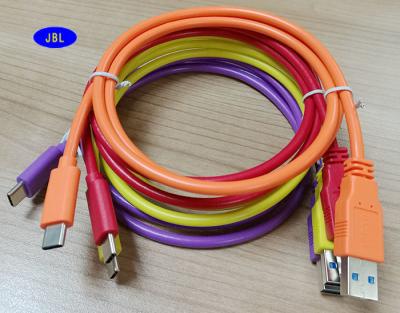 China Type C Round Shape Colorful 3.0 USB Cable For Nokia MI Macbook LeTv Gionne for sale