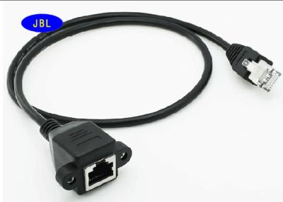 China 30cm Length Extension Cable With Ear Copper Straight Head RJ45 Male To Female Cable for sale