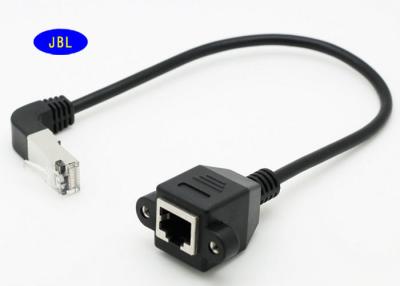 Chine Câble à angle droit de réseau Ethernet avec des trous de vis, connecteurs du compagnon RJ45 à vendre