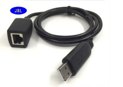 Chine Mâle d'USB de style de mode au câble femelle de la console RJ45 avec la puce de FTDI dans le noir à vendre