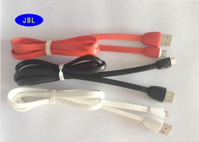 China 1 Meter 2.4A Mikro-USB TPE-Jacken-Synchronisierungs-Aufladungsdaten-Kabel orange, gelb, rot zu verkaufen