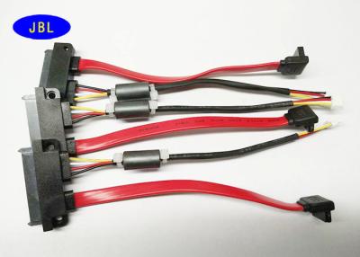 China 155MM SATA Extension Cable SATA 7 + 15P To SATA7 / HSG4P Power Cable With Magnet Ring for sale