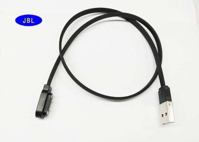 China Smart Watch / Smartphone USB Cable 510 MM Length 2P Pogopin To USB 2.0 AM for sale