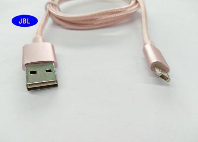 China Pink 1m 2m Dual Reversible USB Cable Type A To Micro-B USB 2.0 Round Shape for sale