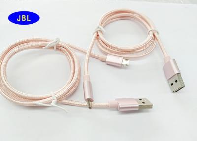 Κίνα Πλήρως αντιστρέψιμο USB 2,0 Π.Μ. πλεγμένο καλώδιο χρέωσης συγχρονισμού στοιχείων υφάσματος TPE μικροϋπολογιστών στο USB προς πώληση