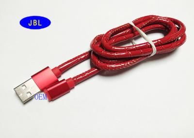 China 1 M USB Data Cable Support  2.1 A With TPE Leather Line Jacket for sale