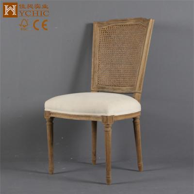 China Dining Chair Supplier Chinese Single Rattan Wood Dining Chair for sale